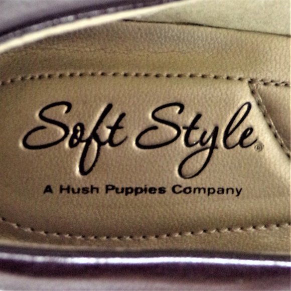 SOFT STYLE BY HUSH PUPPIES Size 4.5M brown pumps - Picture 15 of 16